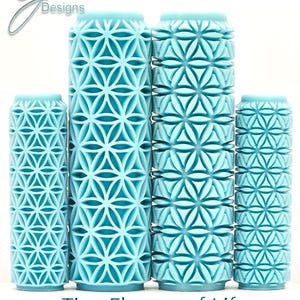 Rodillo de textura de impresión profunda Tiny Flower of Life