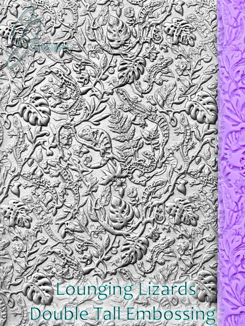 Embossing Patterns Lizard Lounging Lizards Intricate Detail Texture Roller - Etsy