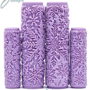 Sneeuwvlok textuurroller met ingewikkelde details