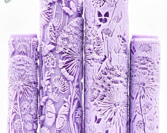 Rodillo de textura con detalles intrincados de dientes de león