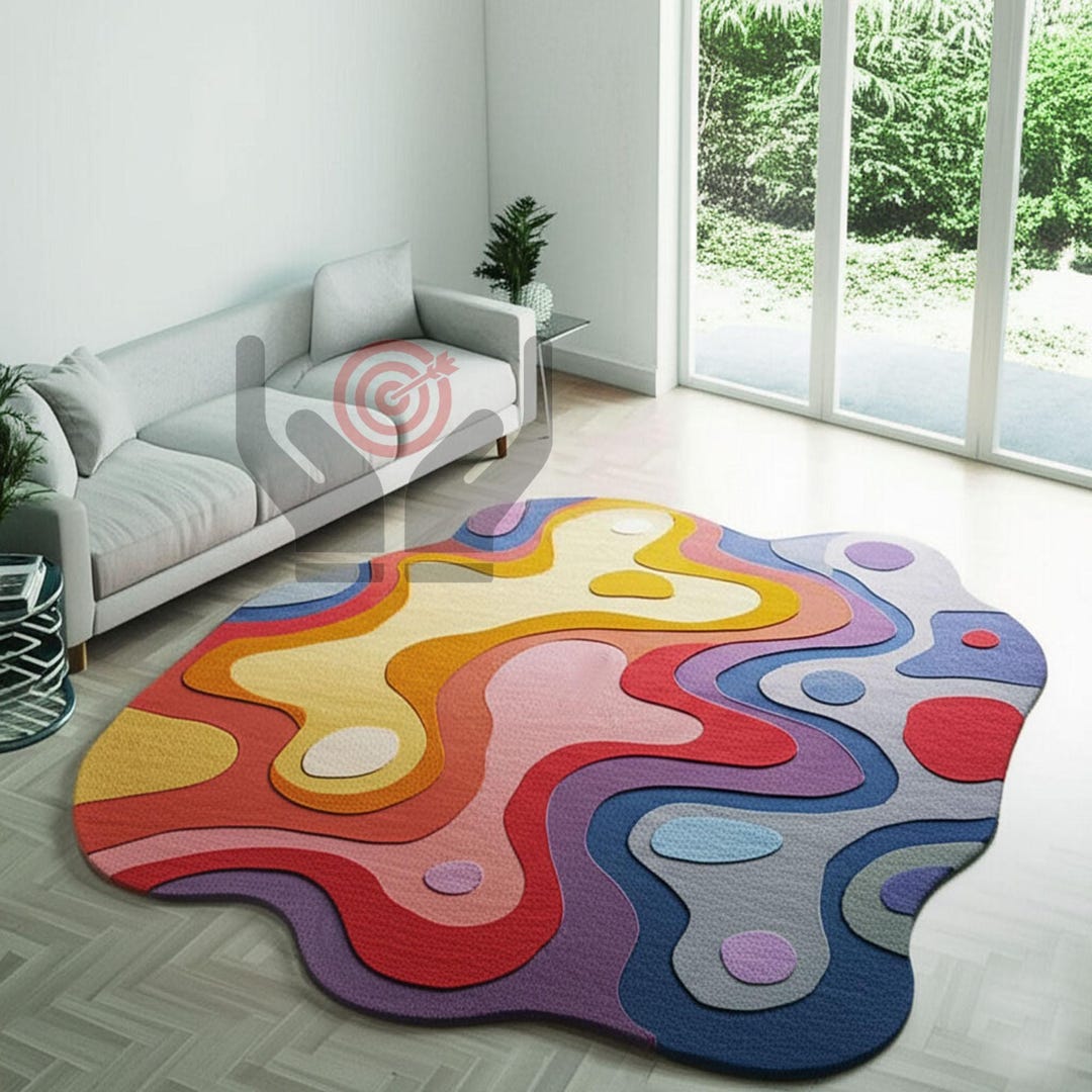 Hand-tufted Wool Snake Rug: Modern Abstract Design - Etsy