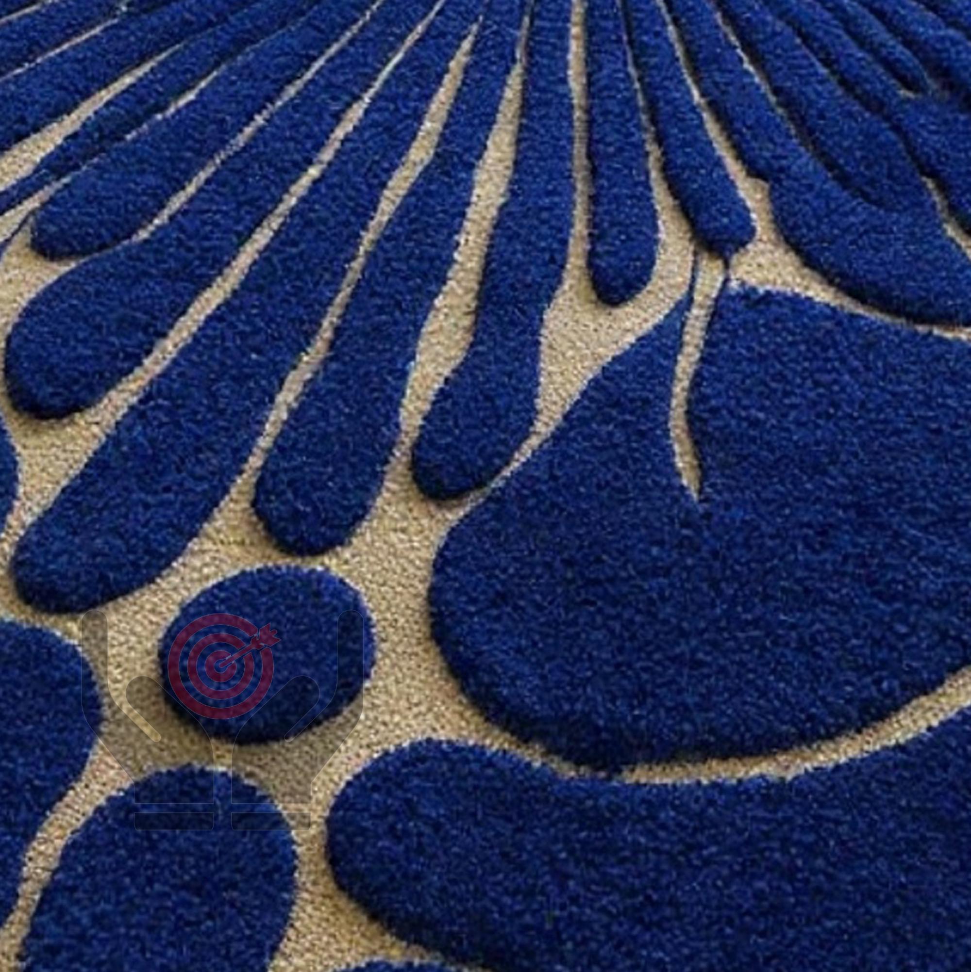 Goomba Tufted Rug Hand-tufted Wool Amoeba Rug: Wavy Modern Accent Rug - Etsy