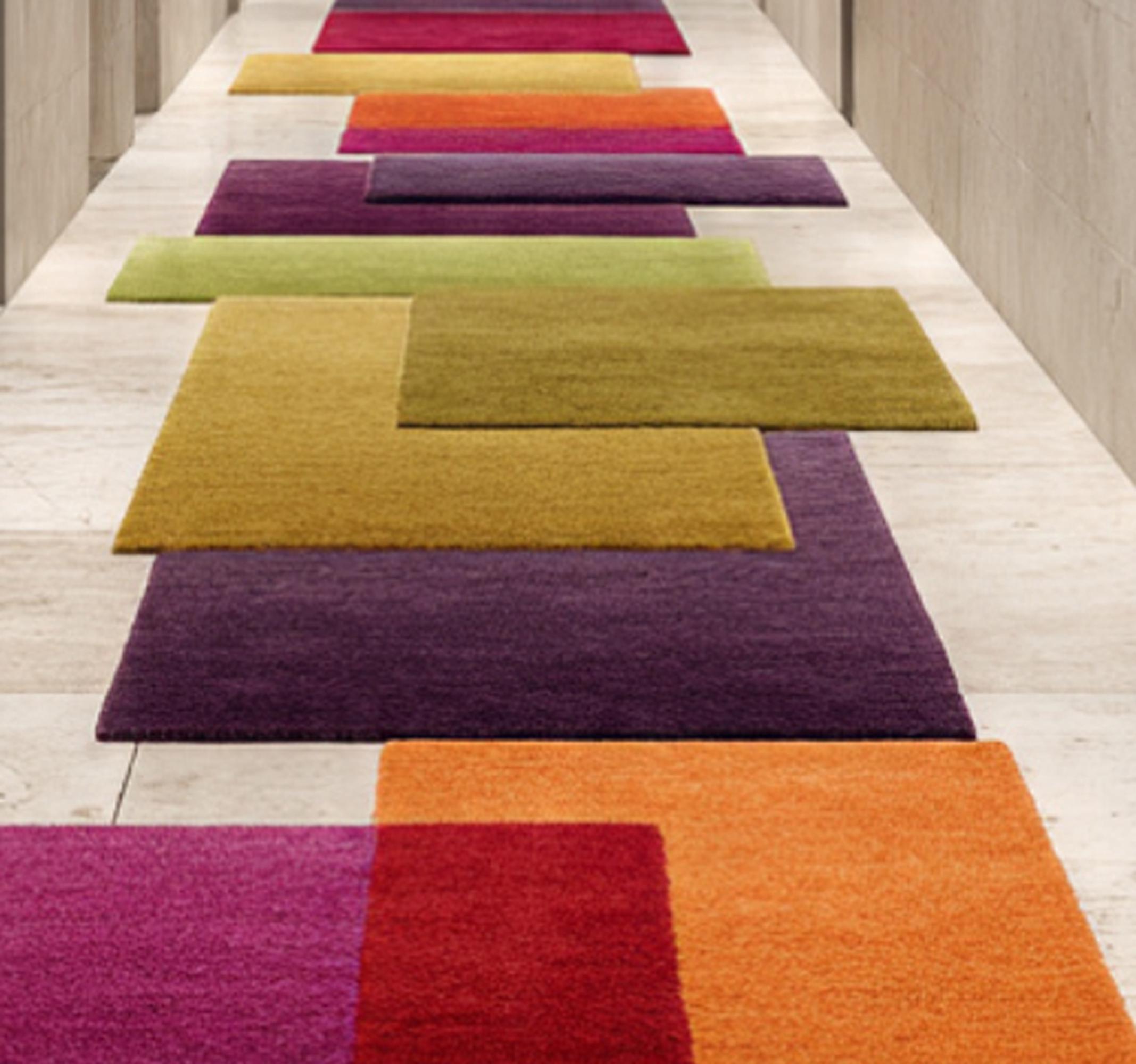 Rectangular Runner Rug Colorful Wool Rectangle Runner Rug – Modern Hallway Carpet. - Etsy