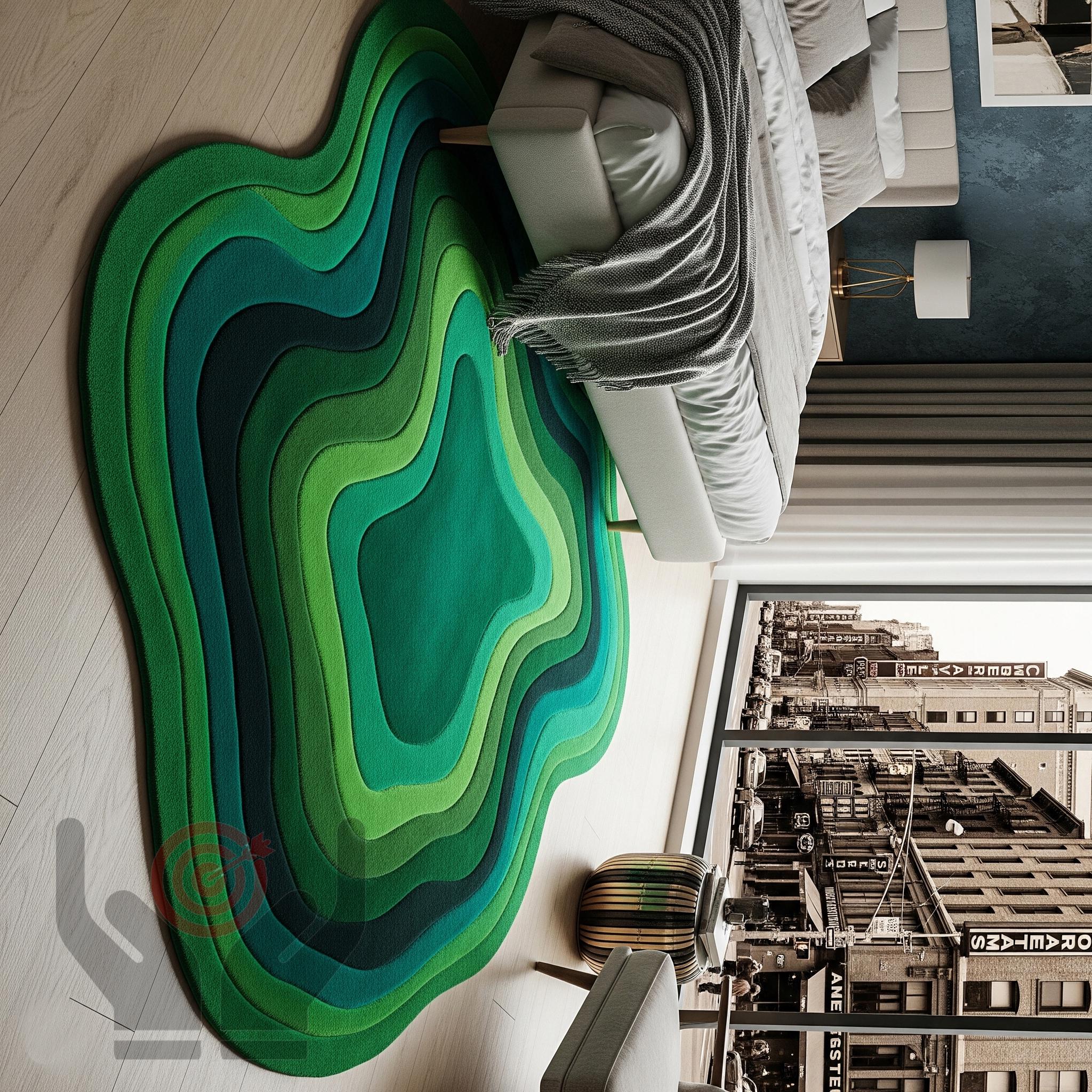 Skunk Rug Hand-tufted Wool Snake Rug: Colorful Modern Accent Rug - Etsy