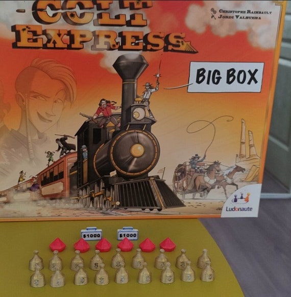 COLT EXPRESS KIT Money Upgrade 2 Suitcase 6 Ruby-18 Bags. 