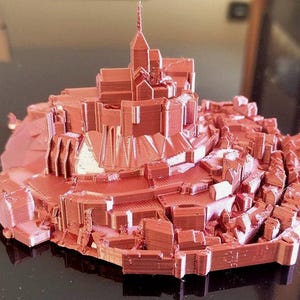 MODELL des MONT SAINT MICHEL 3D-Druck