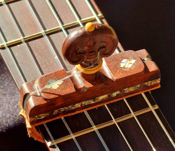 Capo de Madera / Cejilla para Guitarra Clásica Flamenca / cejilla flamenca  -  México