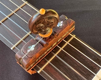 Kapodaster aus Holz / Kapodaster für klassische Flamencogitarre / Flamenco-Kapodaster