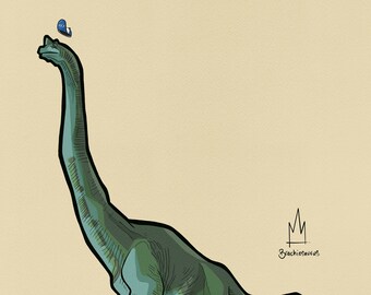 The Brachiosaurus Print