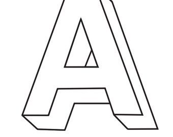 Digital Download ABC Letter Outlines Alphabet coloring. Design Your Own. Mindful coloring.