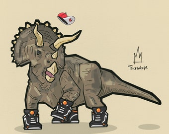The Triceratops Print