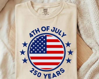 America 250th Anniversary Patriotic T-Shirt, USA Flag Tee ,4th of July Shirt,Independence Day Gift, USA 250 Years of Freedom, Patriotic Gift