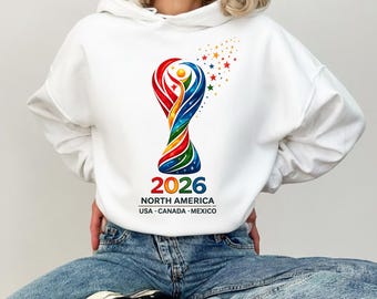 2026 Soccer Cup Shirt, Soccer World Tournament T-shirt, International Football Days Tees, Usa Canada Mexico Football Sweater, Sport Fan Gift