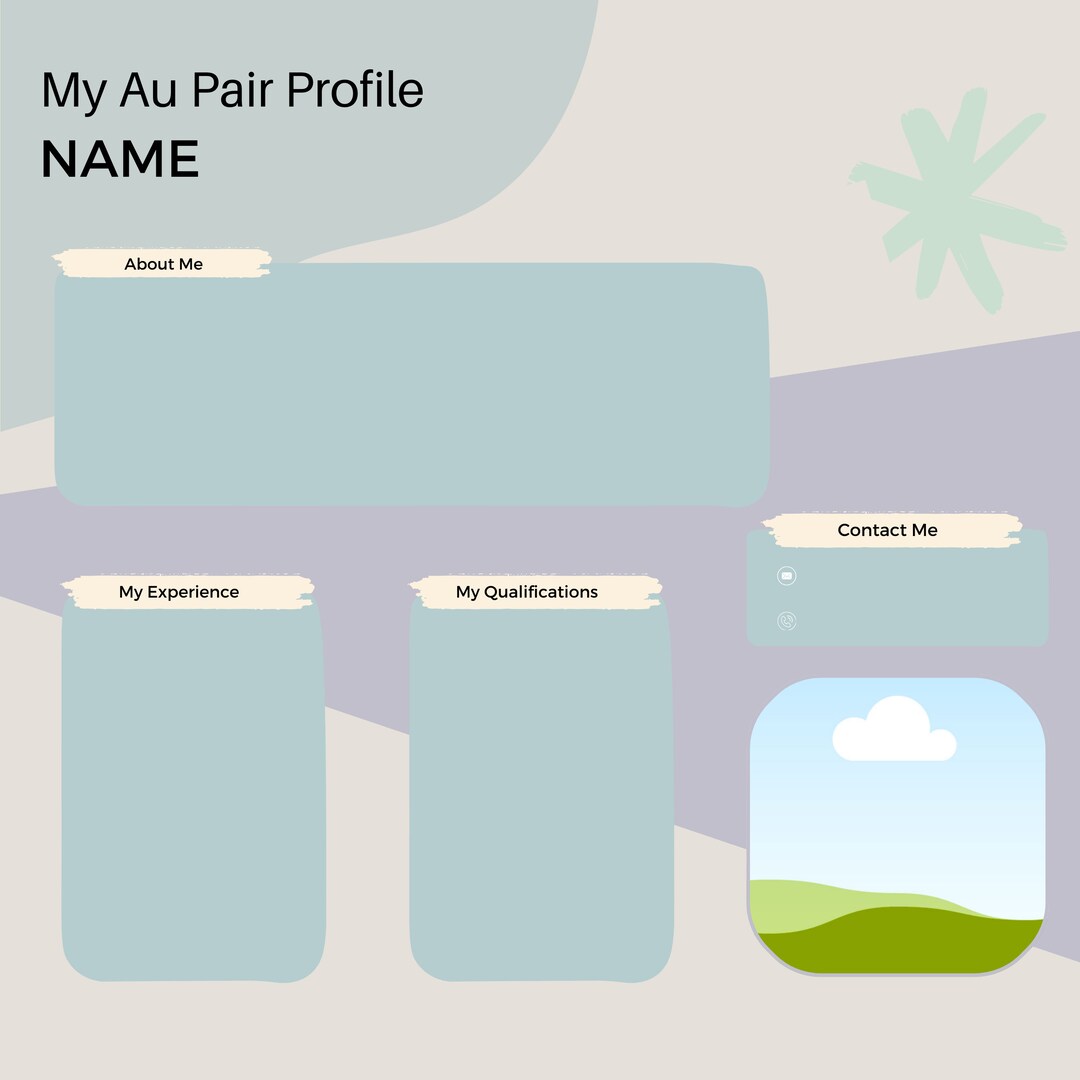 Au Pair Job Role Facebook Post Customisable Canva Template - Digital ...