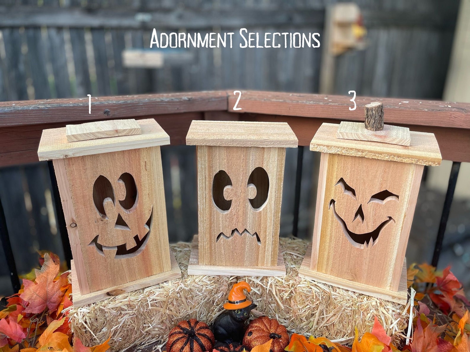 Tall, Rustic, Cedar Jack O' Lanterns to Add to Your Halloween Porch ...