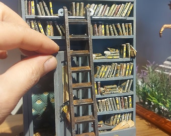 bookshelf diorama