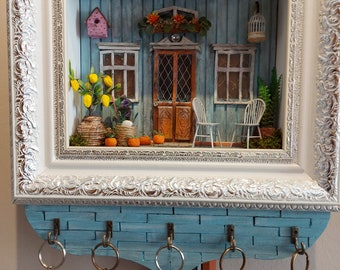 key hanger diorama