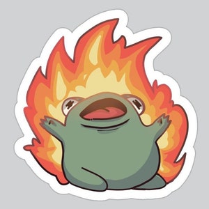 Arson Frog Sticker // Frog Meme Stickers, Frog Sticker for Luggage/Skateboard/Guitar/Laptop