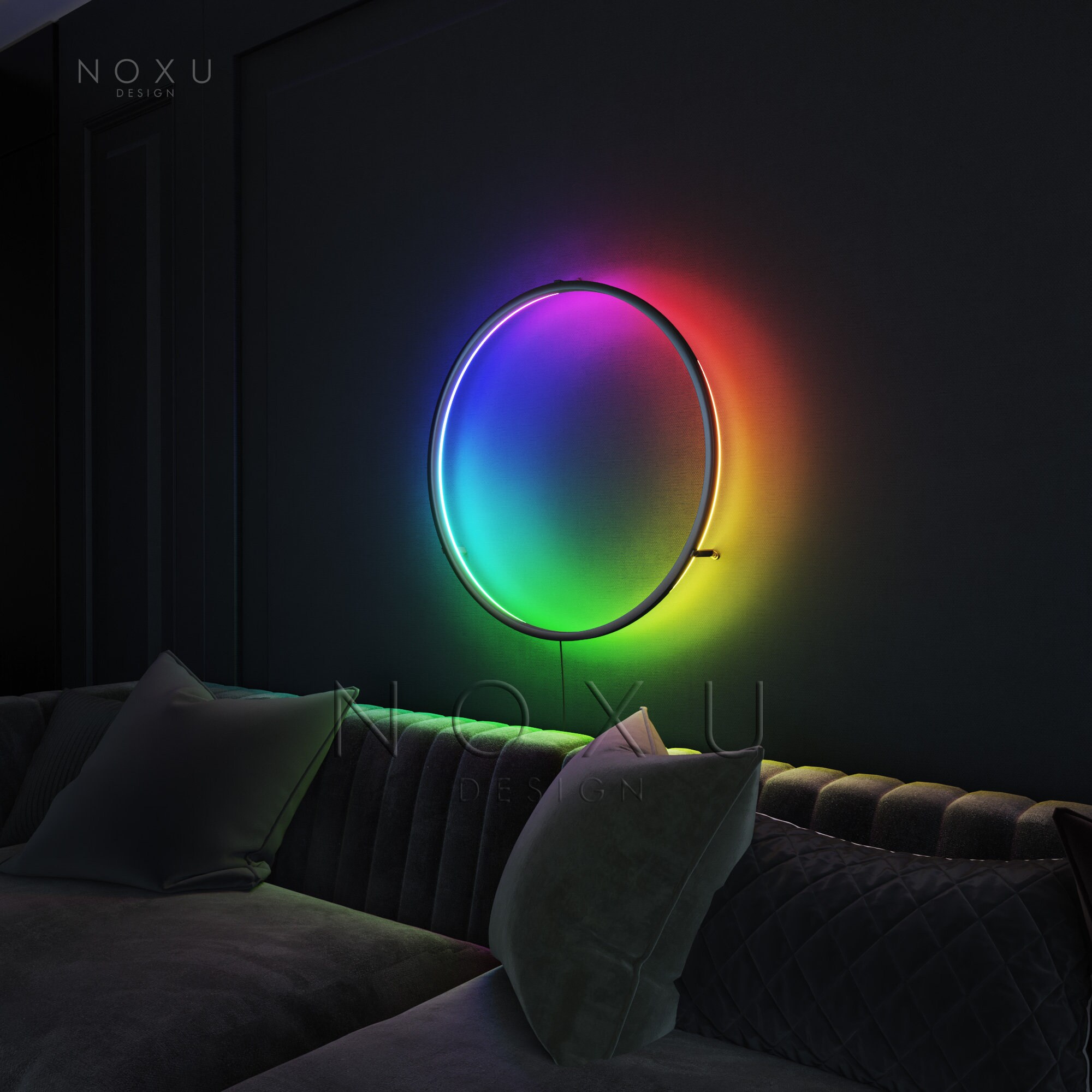 Noxu Design Chūkū Ring Wall Lamp - Etsy