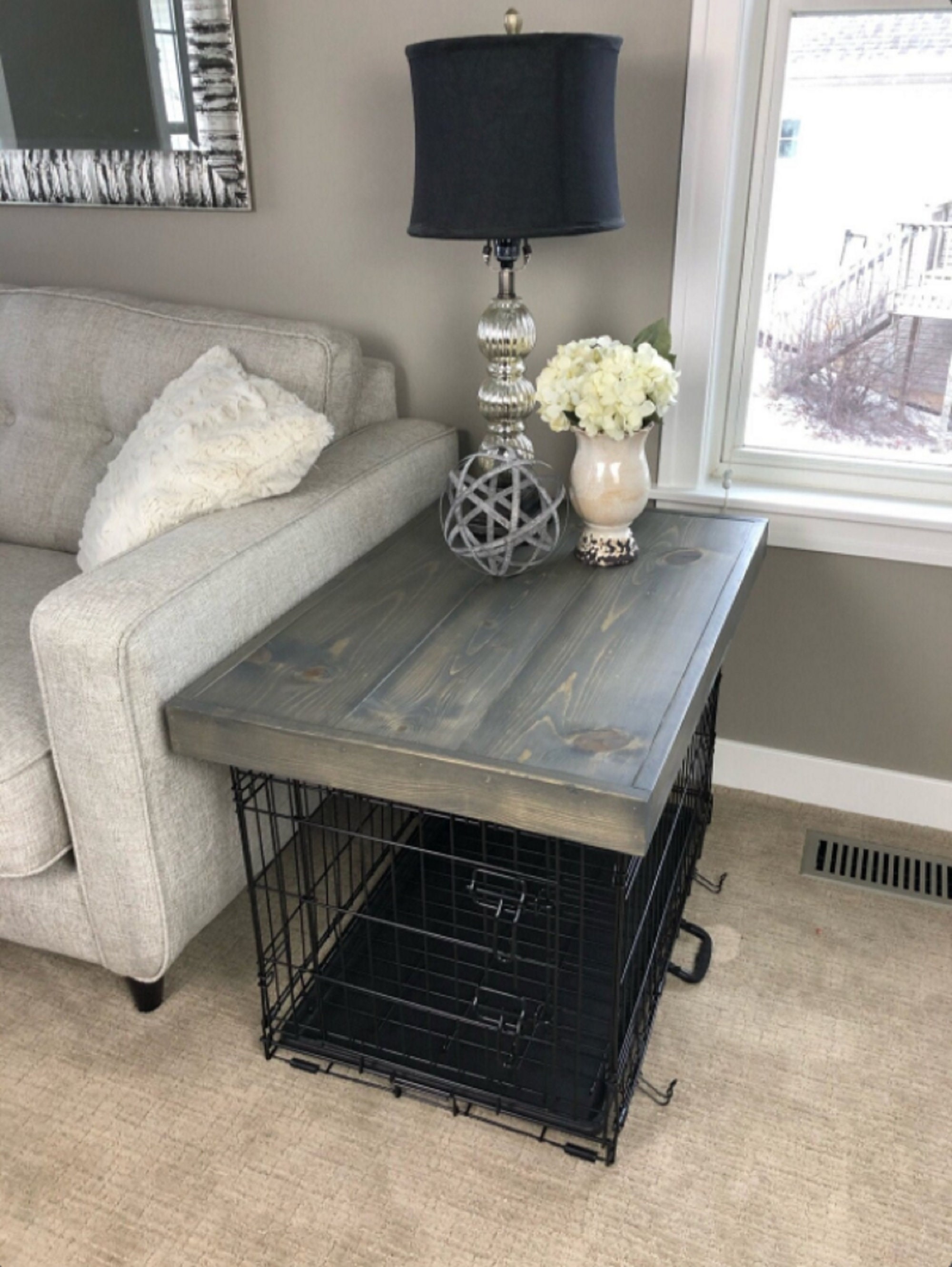 Dog Crate Topper, Dog Crate Cover, Crate Topper, Dog Crate Table Top ...