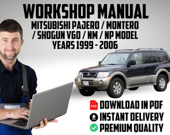 Official factory workshop service repair car fix manual Mitsubishi Pajero / Montero / Shogun  Model Years 1999 to 2006 repair guide download