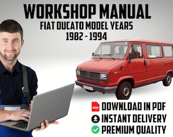 Taller oficial de fábrica servicio de reparación manual de arreglo de autos Fiat Ducato Modelo Años 1982 a 1994 guía de reparación descargar