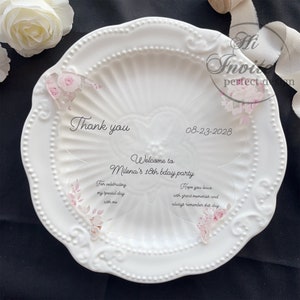 Blozen vlinder acryl plaat Toppers voor Quinceañera en verjaardag/vakantie plaatskaarten/plaatskaarten voor XV Anos {gratis voorbeeld beschikbaar}