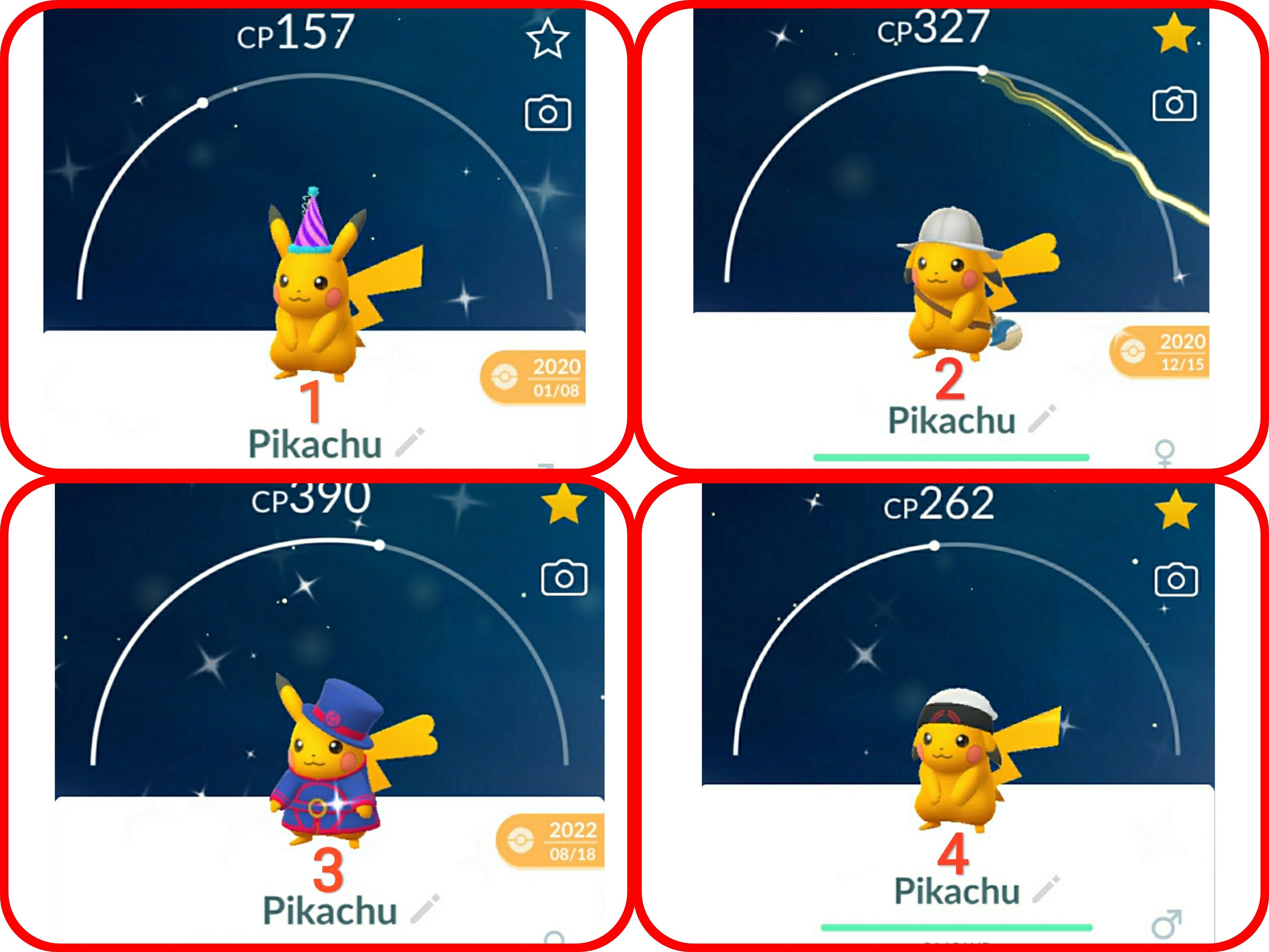 How to get Shiny Cake Hat Pikachu and Party Hat Pikachu in Pokemon GO?