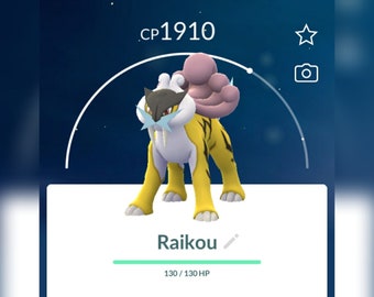 Pokémon Go - Shiny Raikou - Mini P T C - 80.000 Stardust