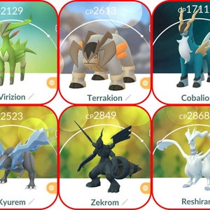 Zekrom, Reshiram & shiny Kyurem Pokemon X, Y, Omega Ruby & Alpha