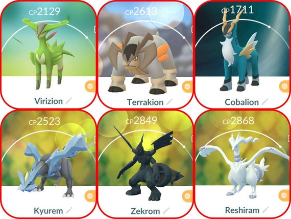 Are Reshiram and Zekrom shiny in Pokemon Go?