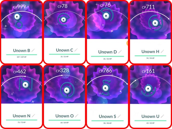 Shiny/non-shiny Unown 6IV Brilliant Diamond/shining Pearl 