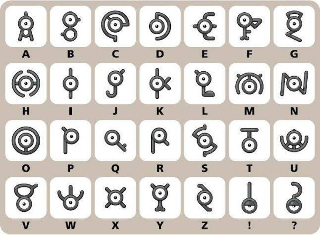 Pokémon Go Unown !~ Various letters ～same day ~fast delivery~