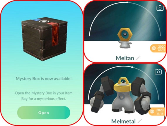 Mystery meltan Box for Pokemon Go. 