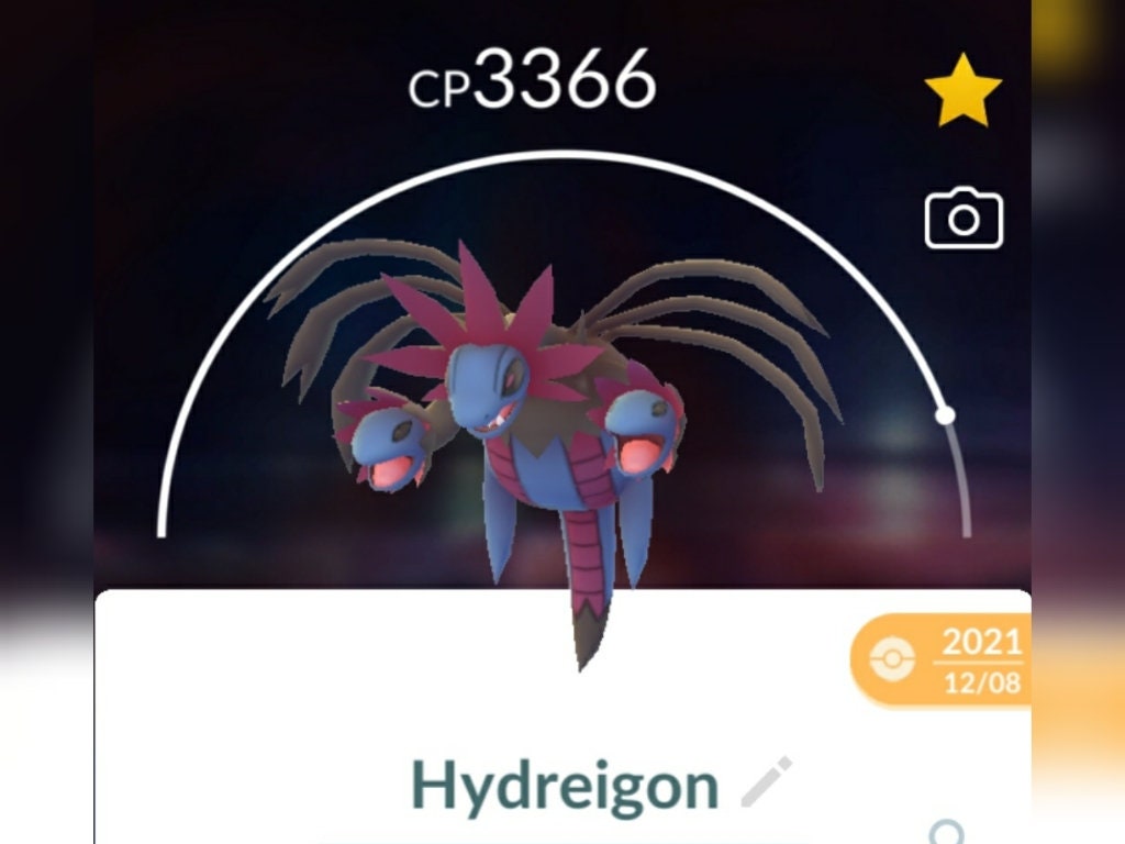 Gen 1 style cute style Hydreigon sudo legendary Pokémon Gen 5