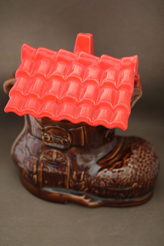 Vintage Old Shoe House Cookie Jar From California Originals 84 Etsy