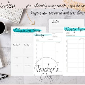 Teacher Planner Printable, Calendar, Academic Planner, School Year Planner - Etsy