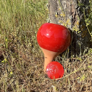 Olla rode geglazuurde terracotta pot 40cl voor potplanten Ø30/40cm, natuurlijk bewateringssysteem voor kamerplanten, 5 tot 10 dagen autonomie