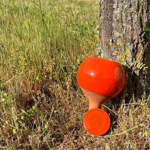 Olla zum Pflanzen 20cl orange handgemachtes Bewässerungssystem durch Porosität der Terrakotta