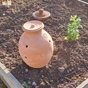Terracotta compostvat voor begraving, inhoud 3 of 5 liter