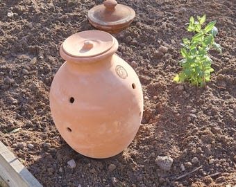 Terracotta composter for underground burial, capacity 3 or 5 litres