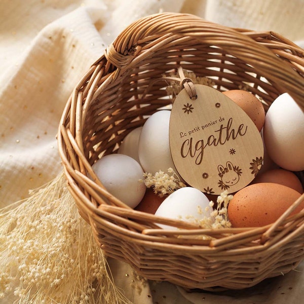 Panier de Pâques personnalisé | Mon petit œuf de Pâques