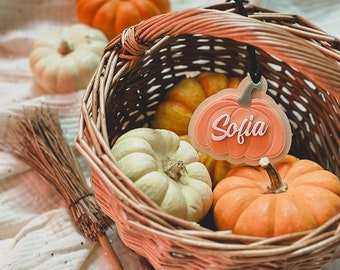 Panier d'Halloween personnalisé | Citrouille
