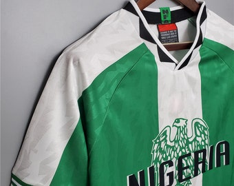 Retro Jersey Nigeria Okocha 1994 Jersey, Personalization name and number 1994 Okocha retro jersey classic shirt, Retro Football Shirt