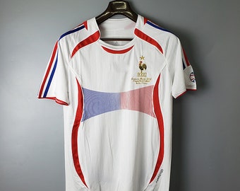 France Retro 2006 Jersey, Customization Adult France 2006 World Cup Football Jersey Shirt ZIDANE HENRY