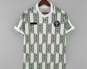 Retro Jersey Nigeria Okocha 1994 Jersey home, Personalization name and number 1994 Okocha retro jersey classic shirt, Retro Football Shirt