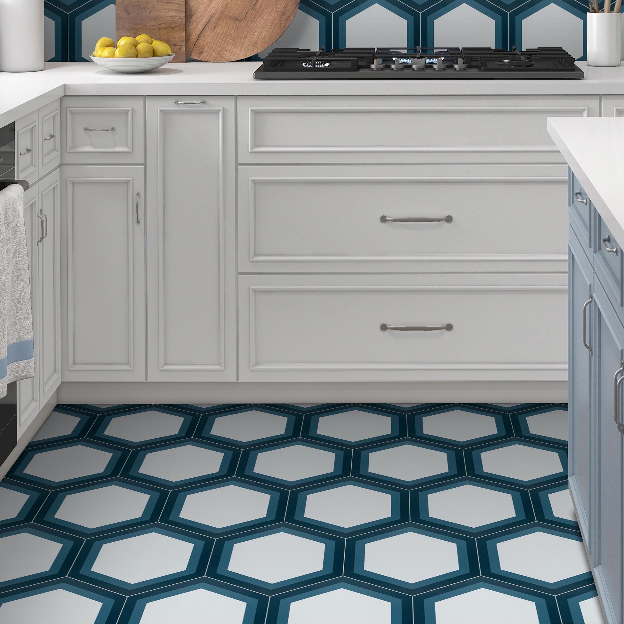 Morcart Tiles MORCART 20PCS Hexagon Peel And Stick Floor Tile ...