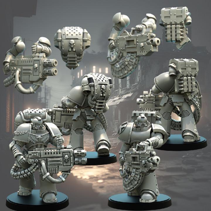 Eagle Armor Space Troopers | Truescale | Across the Realms | Elite Sci-Fi Soldiers | Resin Squad