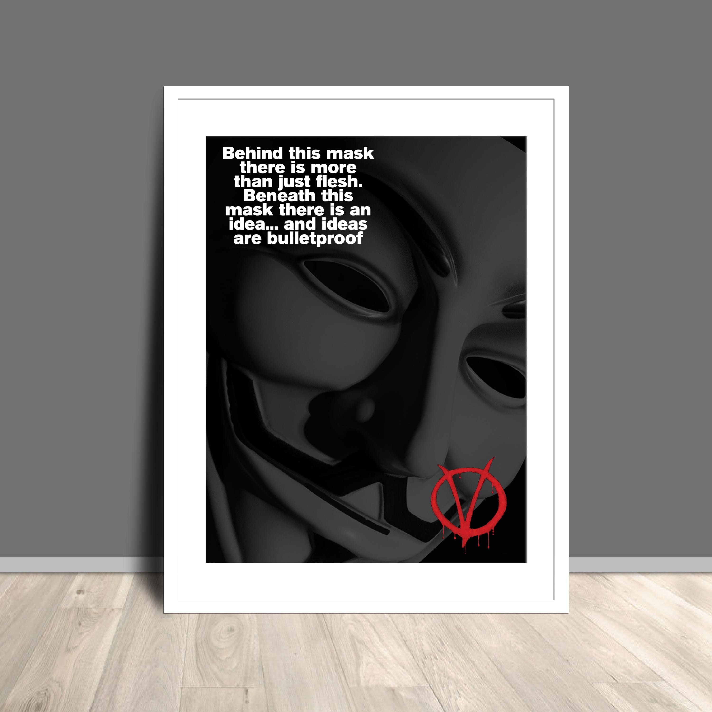 Anonymous Mask Art Board Print for Sale by Weeev