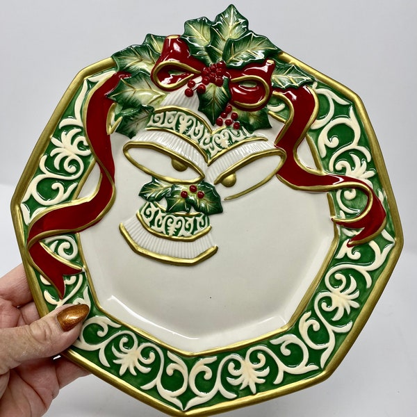 Fitz and Floyd Christmas Platter Etsy